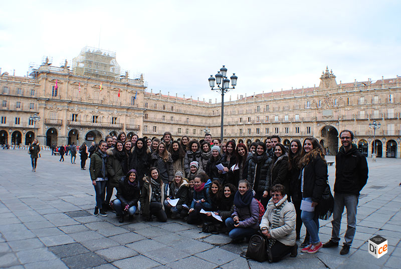 En la Plaza Mayor de Salamanca