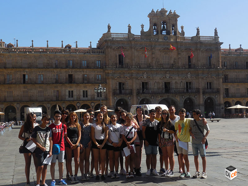 En la Plaza Mayor de Salamanca