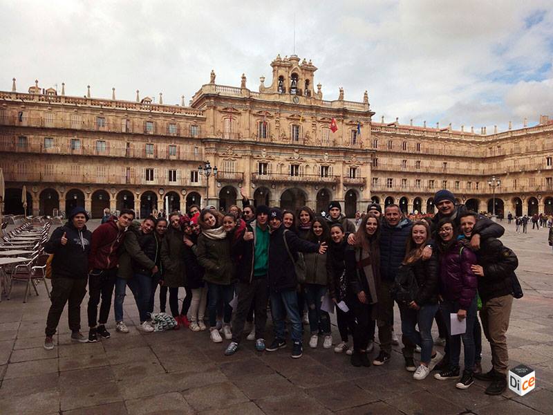 En la Plaza Mayor de Salamanca