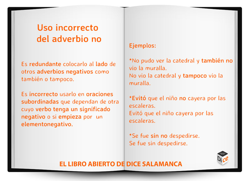 Libro-abierto-de-DICE-uso-incorrecto-del-adverbio-no