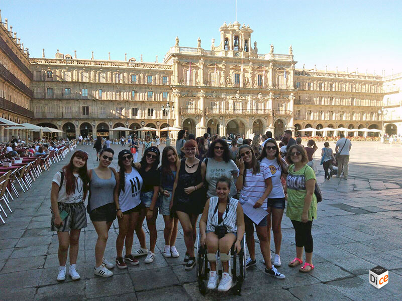 En la Plaza Mayor de Salamanca